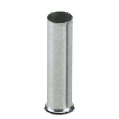 Phoenix Contact Bootlace Ferrule, 25mm Pin Length, 4.5mm Pin Diameter, Silver