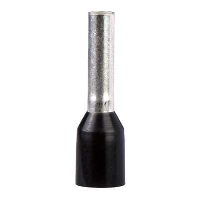 Schneider Electric, Linergy Insulated Crimp Bootlace Ferrule, 24mm Pin Length, Black