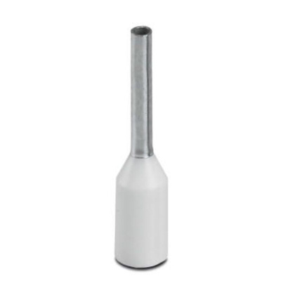 Phoenix Contact Bootlace Ferrule, 13.5mm Pin Length, 1.1mm Pin Diameter, White