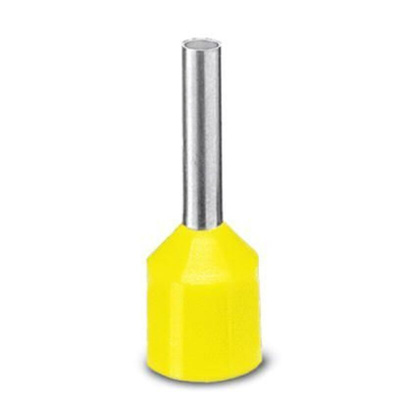 Phoenix Contact Ferrule, 23mm Pin Length, 3.6mm Pin Diameter, Yellow