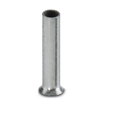 Phoenix Contact Bootlace Ferrule, 8mm Pin Length, 1.4mm Pin Diameter, Silver