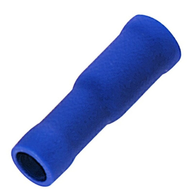 RS PRO Insulated Female Bullet Connector, 1.5mm² to 2.5mm², 16AWG to 14AWG, 5mm Bullet diameter, Blue