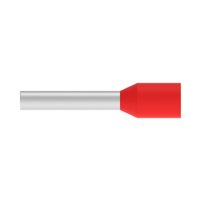 TE Connectivity, 1-966067 Insulated Ferrule, 10mm Pin Length, 1.40mm Pin Diameter, Red