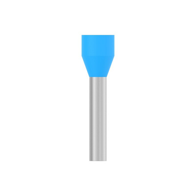 TE Connectivity, 1-966067 Insulated Ferrule, 12mm Pin Length, 2.20mm Pin Diameter, Blue