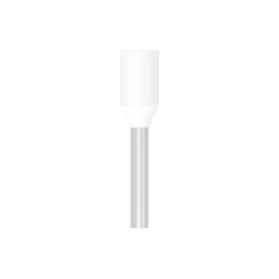 TE Connectivity, 966067 Insulated Ferrule, 8mm Pin Length, 1mm Pin Diameter, White
