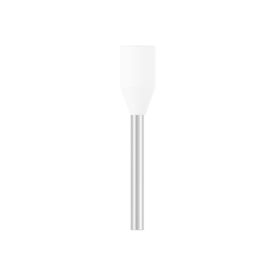 TE Connectivity, 966067 Insulated Ferrule, 10mm Pin Length, 1mm Pin Diameter, White
