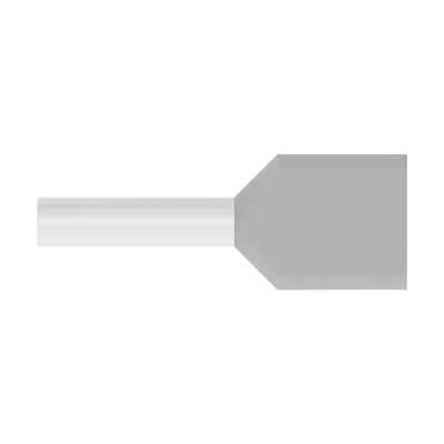 TE Connectivity, 966144 Insulated Ferrule, 8mm Pin Length, 1.70mm Pin Diameter, Grey