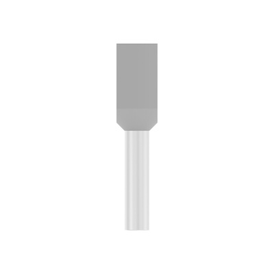 TE Connectivity, 966144 Insulated Ferrule, 8mm Pin Length, 1.70mm Pin Diameter, Grey