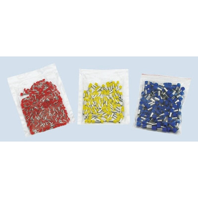 Weidmuller Insulated Crimp Bootlace Ferrule, 12mm Pin Length, 4.5mm Pin Diameter, 10mm² Wire Size, Red