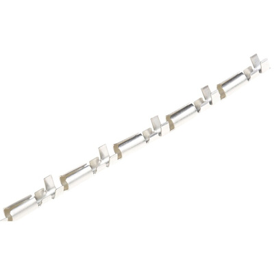 TE Connectivity, 62734 Uninsulated Male Crimp Bullet Connector, 0.8mm² to 2mm², 18AWG to 14AWG, 4mm Bullet diameter