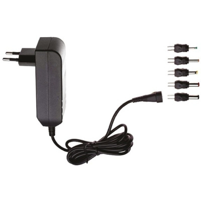 Egston, 7.5W Plug In Power Supply 5V dc, 1.5A, Level V Efficiency, 1 Output Switched Mode Power Supply, Type C