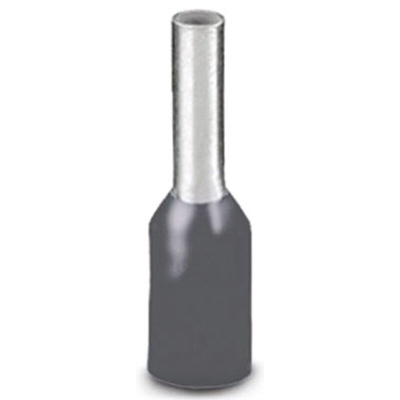 Phoenix Contact, AI0.75- 8 GY Insulated Bootlace Ferrule Kit, 8mm Pin Length, 1.3mm Pin Diameter, Grey