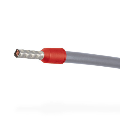 Phoenix Contact, AI0.34-12 TQ Insulated Crimp Bootlace Ferrule, 12mm Pin Length, 0.8mm Pin Diameter, 0.34mm² Wire Size,