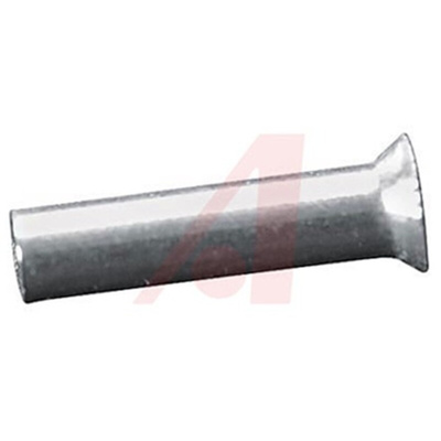 Altech Crimp Bootlace Ferrule, 6mm Pin Length, 1.3mm Pin Diameter, 0.5mm² Wire Size