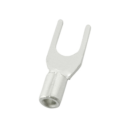 RS PRO Uninsulated Crimp Spade Connector, 0.5mm² to 1.5mm², 22AWG to 16AWG, 3.2mm Stud Size