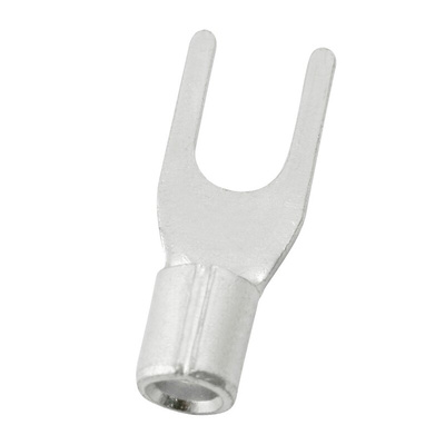 RS PRO Uninsulated Crimp Spade Connector, 1.5mm² to 2.5mm², 16AWG to 14AWG, 4.3mm Stud Size