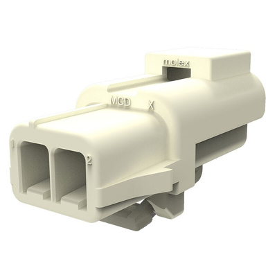 Molex, 150201 2 Way Nylon Crimp Terminal Housing, Natural
