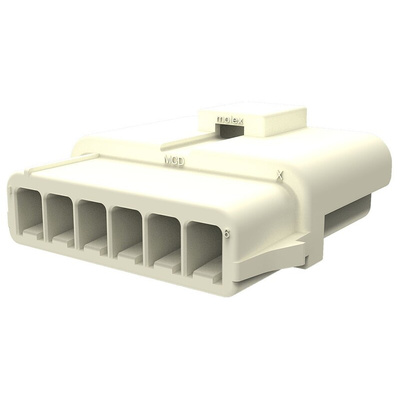 Molex, 150201 6 Way Nylon Crimp Terminal Housing, Natural