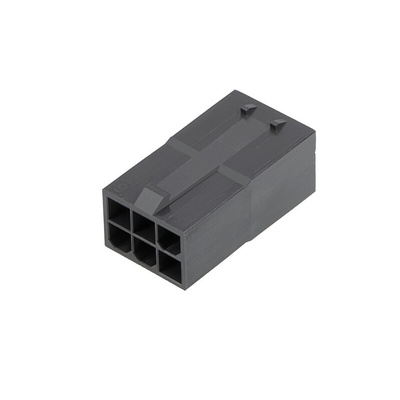 Molex, 172762 4 Way Nylon Crimp Terminal Housing, Black