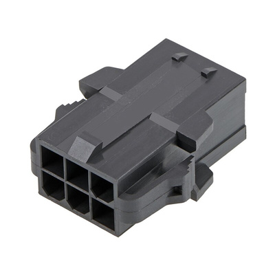 Molex, 172762 18 Way Nylon Crimp Terminal Housing, 47.4mm Tab Size, Black