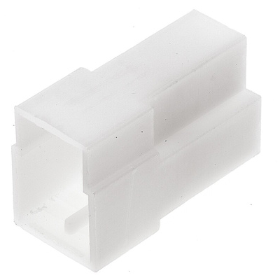 TE Connectivity, AMP FASTIN-FASTON 3 Way Nylon 66 Crimp Terminal Housing, 6.35mm Tab Size, Natural