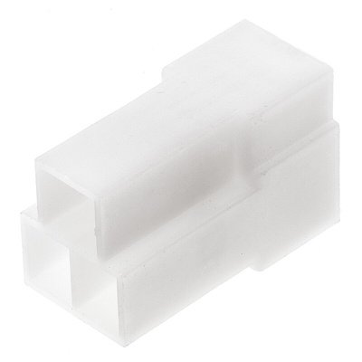 TE Connectivity, AMP FASTIN-FASTON 3 Way Nylon 66 Crimp Terminal Housing, 6.35mm Tab Size, Natural