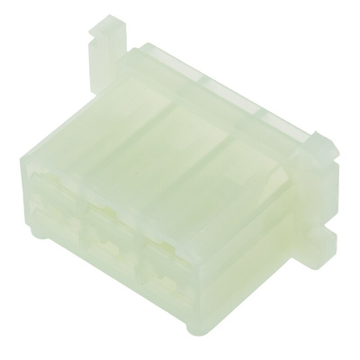 TE Connectivity, AMP FASTIN-FASTON 6 Way Nylon 66 Crimp Terminal Housing, 6.35mm Tab Size, Natural