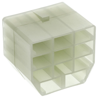 TE Connectivity, AMP FASTIN-FASTON 11 Way Nylon 66 Crimp Terminal Housing, 6.35mm Tab Size, Natural