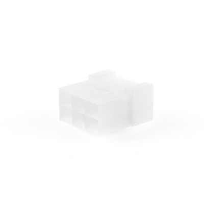 TE Connectivity, AMP FASTIN-FASTON 6 Way Nylon 66 Crimp Terminal Housing, Natural