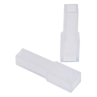 TE Connectivity 1 Way Polyethylene Crimp Terminal Housing, Natural