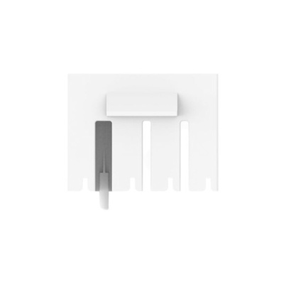TE Connectivity, 250 HSG F-SPRING 4 Way Crimp Terminal Housing, Natural