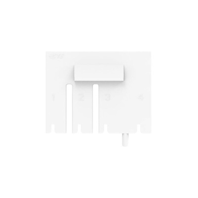 TE Connectivity, 250 HSG F-SPRING 4 Way Crimp Terminal Housing, Natural