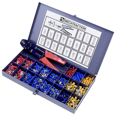 MECATRACTION Metal Electrician Box Crimp Terminal Crimp terminal Kit