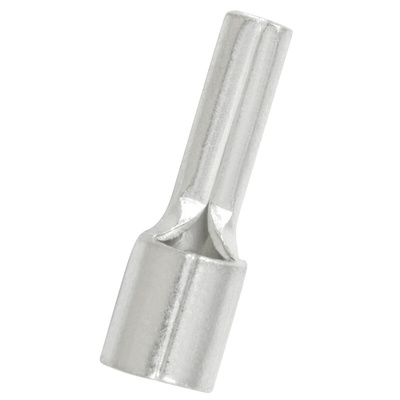 RS PRO Uninsulated, Tin Crimp Pin Connector, 10mm² to 10mm², 8AWG to 8AWG, 4.3mm Pin Diameter, 14mm Pin Length, Silver