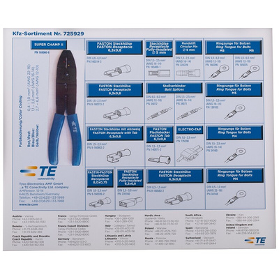 TE Connectivity Automotive Service PIDG Splices/Terminals, Plasti-Grip Terminals Crimp terminal Kit