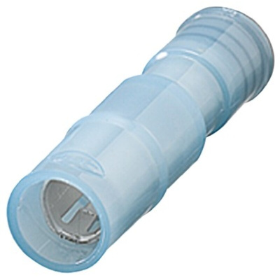 Nichifu, PCE Insulated Female Crimp Bullet Connector, 2mm² to 2mm², 14AWG to 14AWG, 6.9mm Bullet diameter, Blue