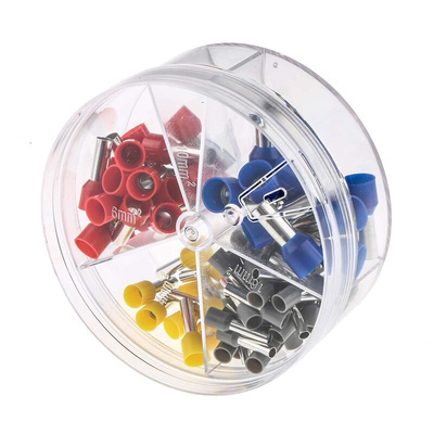 RS PRO 90 Piece Bootlace Ferrule Crimp terminal Kit
