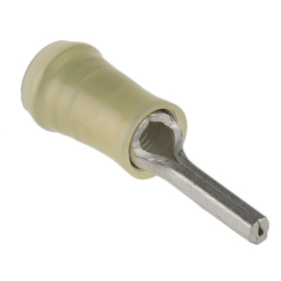 TE Connectivity, PIDG Insulated, Tin Crimp Pin Connector, 2.7mm² to 6.6mm², 12AWG to 10AWG, 2.6mm Pin Diameter, Yellow