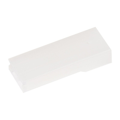 TE Connectivity, AMP FASTON 1 Way Nylon 66 Crimp Terminal Housing, 6.35mm Tab Size, Natural