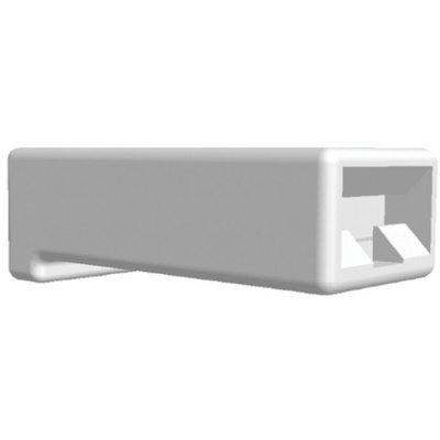 TE Connectivity, AMP FASTIN-FASTON 1 Way Nylon 66 Crimp Terminal Housing, 6.35mm Tab Size, Natural