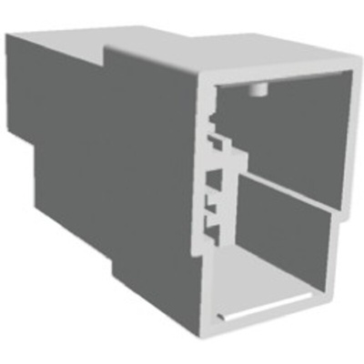 TE Connectivity, AMP FASTIN-FASTON 3 Way Nylon 66 Crimp Terminal Housing, 6.35mm Tab Size, Natural