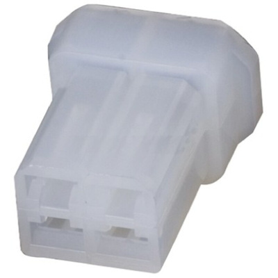TE Connectivity, AMP FASTIN-FASTON 4 Way Nylon 66 Crimp Terminal Housing, 6.35mm Tab Size, Natural