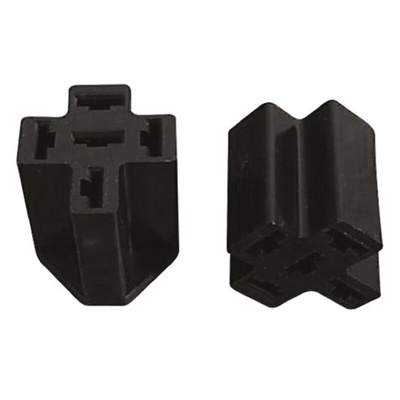 TE Connectivity, Positive Lock .250 5 Way Nylon Crimp Terminal Housing, 6.35mm Tab Size, Natural
