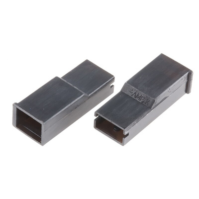TE Connectivity, Positive Lock .250 Mk I 1 Way Nylon Crimp Terminal Housing, 6.35mm Tab Size, Natural