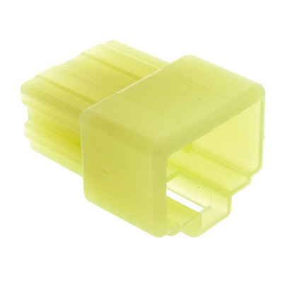 TE Connectivity, FASTON .250 4 Way Nylon Crimp Terminal Housing, Natural
