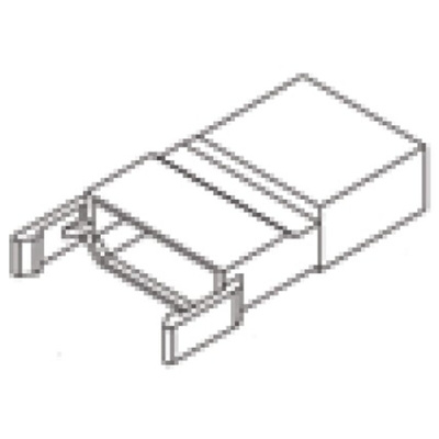 TE Connectivity, FASTIN-FASTON .110 3 Way Nylon Crimp Terminal Housing, 2.79mm Tab Size, Natural