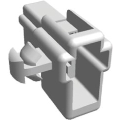 TE Connectivity, FASTON .250 2 Way Nylon Crimp Terminal Housing, Natural