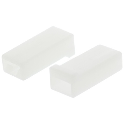 TE Connectivity, FASTIN-FASTON .250 1 Way Nylon Crimp Terminal Housing, Natural