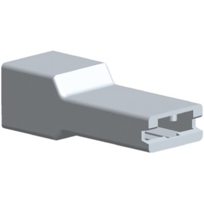TE Connectivity, FASTON .250 AMPIP 1 Way Nylon Crimp Terminal Housing, Natural