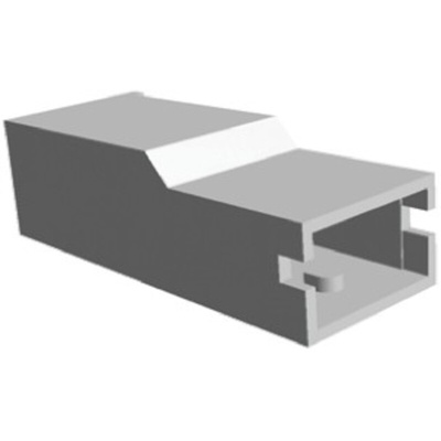 TE Connectivity, Positive Lock .250 Mk I 1 Way Nylon Crimp Terminal Housing, 6.35mm Tab Size, Natural